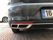 Volkswagen Passat B8 2015–2023 Izpūtēja uzgaļu uzlikas Carmos SD/SW (2019+, 3 gab., nerūsējošais tērauds) foto 2