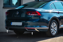 Volkswagen Passat B8 2015–2023 OmsaLine SD/SW izplūdes uzgaļa uzlikas (2019+, 3 gab., nerūsējošais tērauds) foto 1
