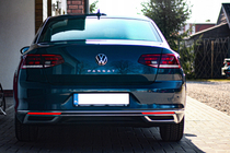Volkswagen Passat B8 2015–2023 OmsaLine SD/SW izplūdes uzgaļa uzlikas (2019+, 3 gab., nerūsējošais tērauds) foto 4