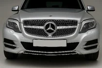 Mercedes GLK class X204 2008–2015 Priekšējā radiatora reste Diamond Silver (2013-2015) foto 1
