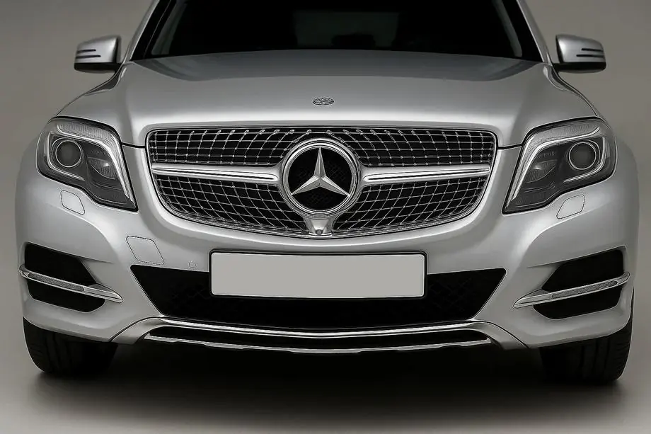 Mercedes GLK class X204 2008–2015 Priekšējā radiatora reste Diamond Silver (2013-2015) Image