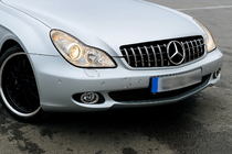 Mercedes CLS C219 2004–2010 Priekšējā radiatora reste (2008-2010, GT Panamericana) foto 1