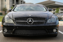 Mercedes CLS C219 2004–2010 Priekšējā radiatora reste (2008-2010, Diamond Silver) foto 1