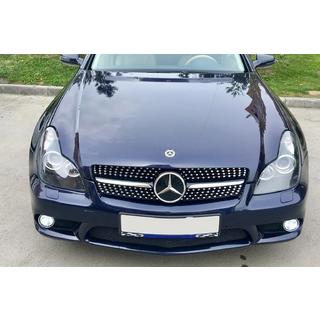 Priekšējā radiatora reste (2005-2008, Diamond Silver) Mercedes CLS C219 2004–2010 foto 1
