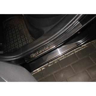 Sliekšņu uzlikas Carmos (8 gab., nerūsējošais tērauds) Skoda Octavia II A5 2010–2013 foto 2