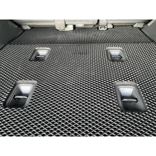 Bagāžnieka paklājiņu komplekts, 2 gab. (EVA, 7 vietas, melns) Toyota Land Cruiser 200 2007–2021 foto 3