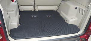 Mitsubishi Pajero Wagon III 1999–2006 Bagāžnieka paklājiņš (EVA, melns) foto 1