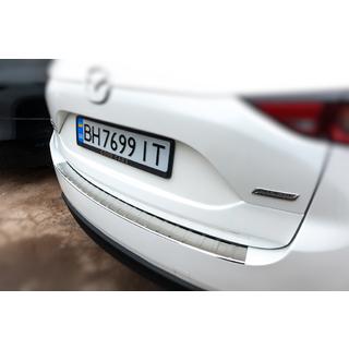 Aizmugurējā bufera uzlika Carmos (nerūsējošais tērauds) Mazda CX-5 2017–2025 foto 3