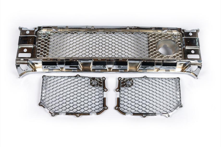 Mercedes G class W463 1990–2018 Bampera režģu komplekts (AMG, hroms) Image