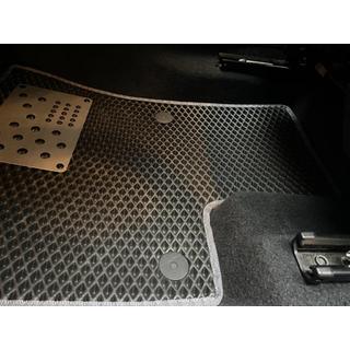 Poliuretāna auto paklājiņi (3 rindas, EVA, melni) foto 4