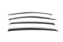 Opel Astra K 2016–2021 Logu vēja deflektori ar hromētu apmali HB (4 gab., Niken) foto 2