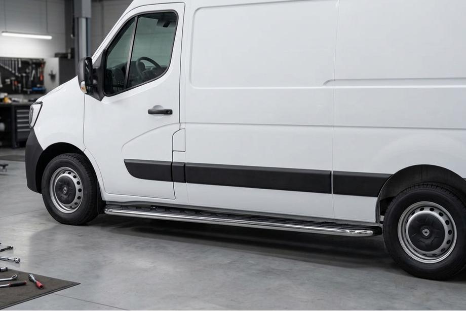 Renault Master 2011–2023 Maydos V1 sānu pakāpieni (2 gab., alumīnijs) Īsā garenbāze Image