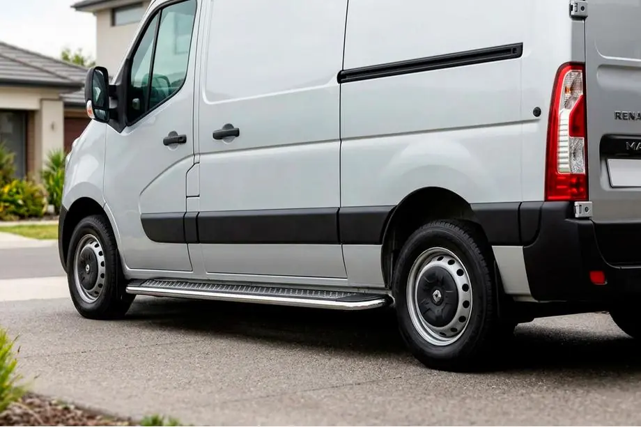 Renault Master 2011–2023 Sānu sliekšņi Maydos V2 (2 gab., alumīnijs) Image