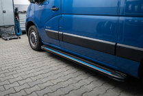 Renault Master 2011–2023 Sānu sliekšņi Maya Blue (2 gab., alumīnijs) foto 1