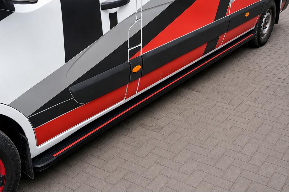Renault Master 2011–2023 Sānu pakāpieni Maya Red (2 gab., alumīnijs) Image