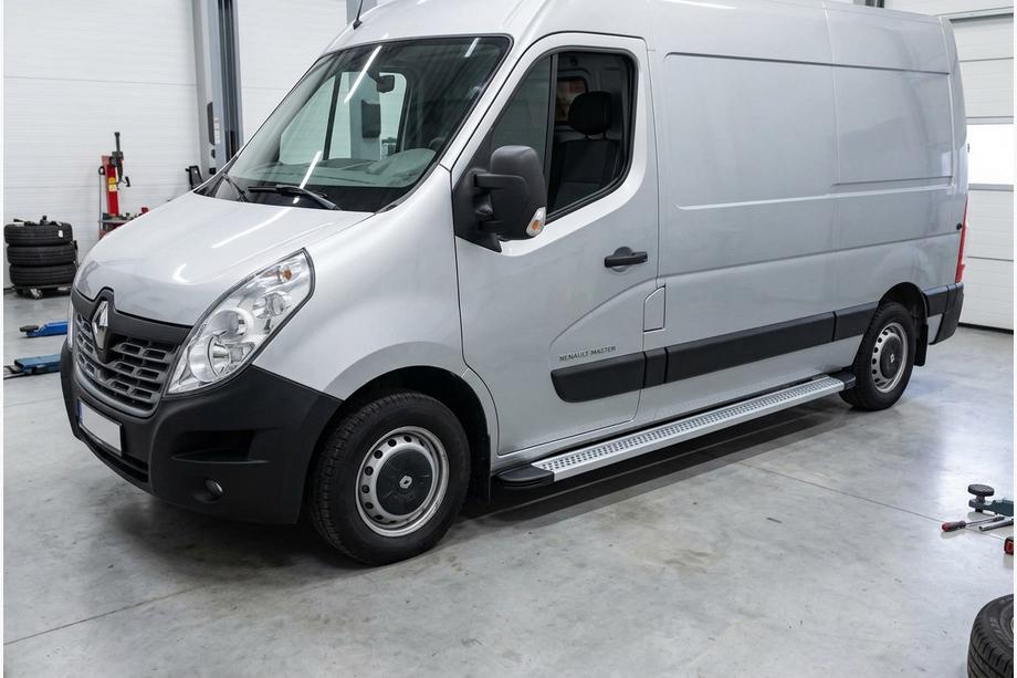 Renault Master 2011–2023 Sānu sliekšņi Maya V2 (2 gab., alumīnijs) Image