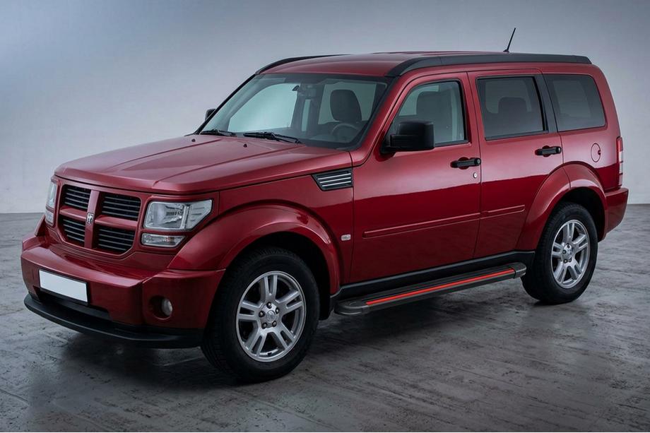 Dodge Nitro 2006–2011 Sānu pakāpieni Maya Red (2 gab., alumīnijs) Image