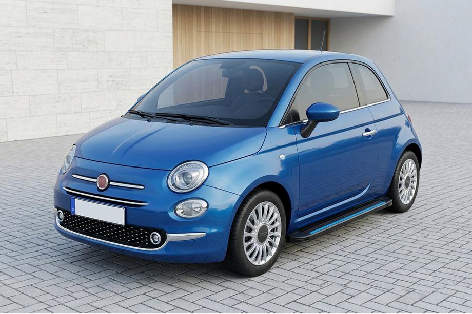 Fiat 500/500L 2013–2022 Sānu sliekšņi Maya Blue (2 gab., alumīnijs) Image