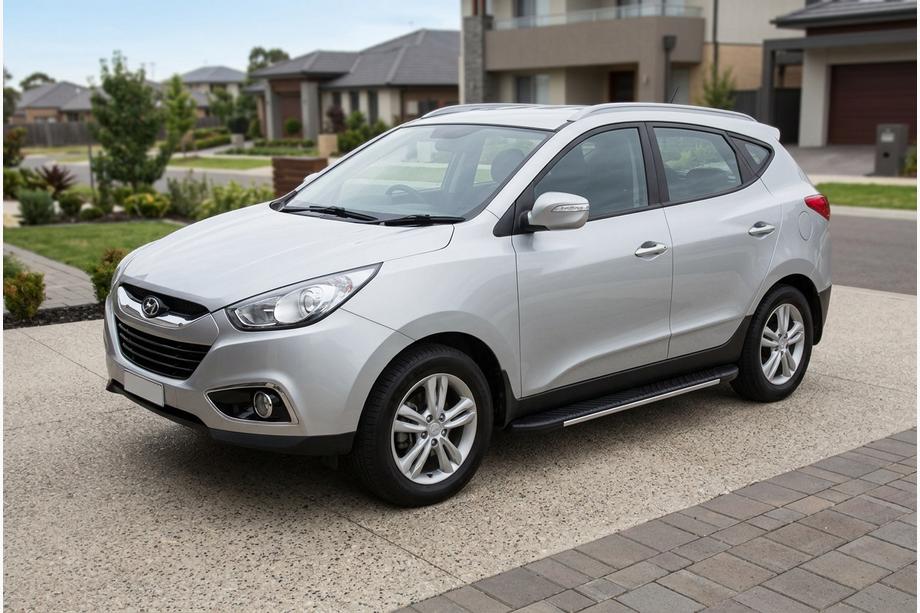 Hyundai IX-35 2010–2015 Sānu sliekšņi Bosphorus Grey (2 gab., alumīnijs) Image