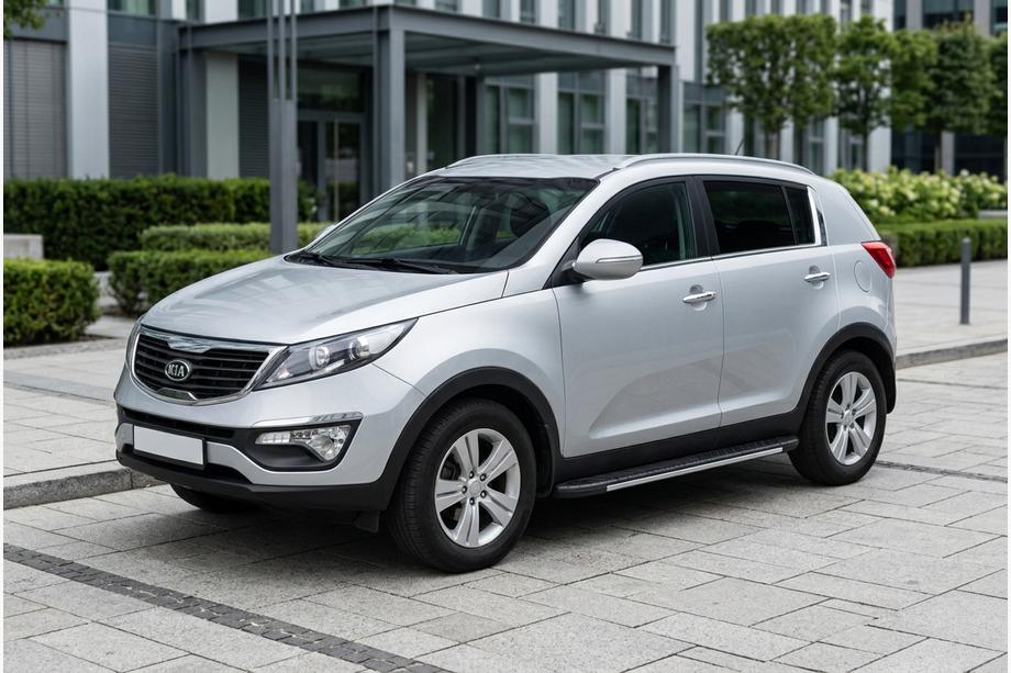 Kia Sportage 2010–2015 Sānu sliekšņi Bosphorus Grey (2 gab., alumīnijs) Image