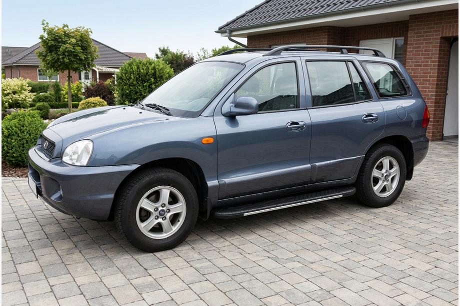 Hyundai Santa Fe 1 2000–2006 Sānu sliekšņi Bosphorus Grey (2 gab., alumīnijs) Image