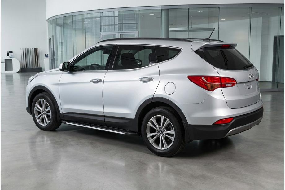 Hyundai Santa Fe 3 2012–2018 Sānu sliekšņi Bosphorus Grey (2 gab., alumīnijs) Image