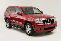 Jeep Grand Cherokee WK 2004–2010 Sānu sliekšņi Bosphorus Grey (2 gab., alumīnijs) foto 1