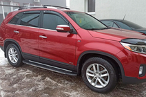 Kia Sorento II XM 2009–2014 Sānu sliekšņi Bosphorus Grey (2 gab., alumīnijs) 2013-2016 foto 8