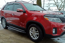 Kia Sorento II XM 2009–2014 Sānu sliekšņi Bosphorus Grey (2 gab., alumīnijs) 2013-2016 foto 10