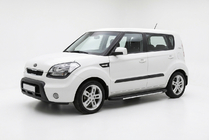 Kia Soul I 2008–2013 Sānu sliekšņi Bosphorus Grey (2 gab., alumīnijs) foto 1