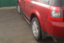 Land Rover Freelander II 2006–2014 Sānu pakāpieni Maya Red (2 gab., alumīnijs) foto 3