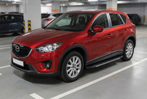 Mazda CX-5 2012–2017 Sānu sliekšņi Bosphorus Grey (2 gab., alumīnijs) foto 1