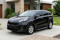 Kia Sportage 2015–2021 Sānu sliekšņi Bosphorus Grey (2 gab., alumīnijs) foto 1