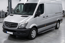 Mercedes Sprinter W906 2006–2018 Sānu sliekšņi Bosphorus Grey (2 gab., alumīnijs) foto 1