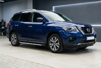 Nissan Pathfinder R52 2012–2021 Sānu sliekšņi Maya V1 (2 gab., alumīnijs) foto 1