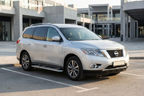 Nissan Pathfinder R52 2012–2021 Sānu sliekšņi Maydos V2 (2 gab., alumīnijs) foto 1