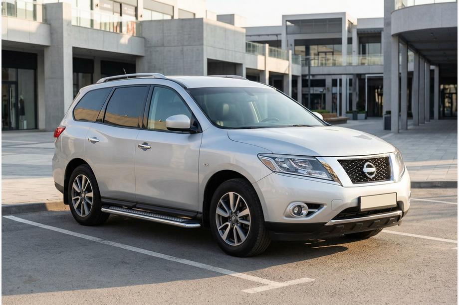 Nissan Pathfinder R52 2012–2021 Sānu sliekšņi Maydos V2 (2 gab., alumīnijs) Image