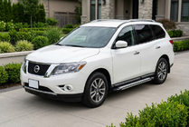 Nissan Pathfinder R52 2012–2021 Sānu pakāpieni Rainbow (2 gab., alumīnijs) foto 1