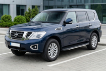 Nissan Patrol Y62 2010–2024 Sānu sliekšņi Bosphorus Grey (2 gab., alumīnijs) foto 1