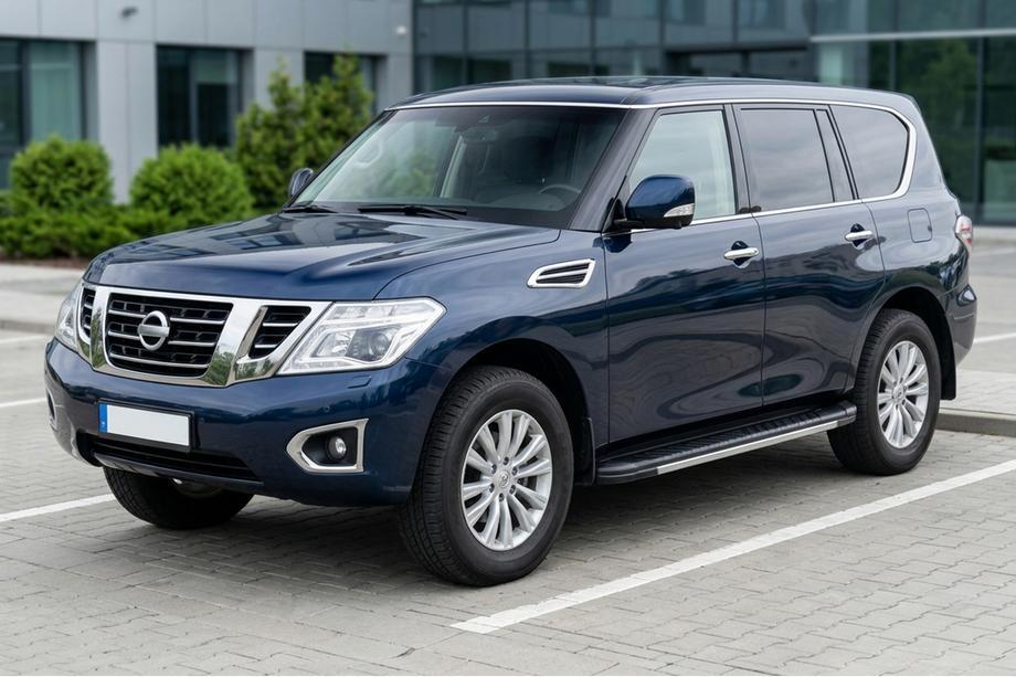 Nissan Patrol Y62 2010–2024 Sānu sliekšņi Bosphorus Grey (2 gab., alumīnijs) Image