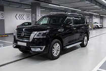 Nissan Patrol Y62 2010–2024 Sānu sliekšņi Maya V2 (2 gab., alumīnijs) foto 1