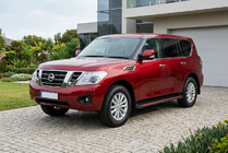 Nissan Patrol Y62 2010–2024 Sānu pakāpieni Maya Red (2 gab., alumīnijs) foto 1