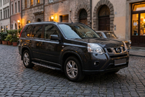 Nissan X-trail T31 2007–2014 Sānu sliekšņi Bosphorus Grey (2 gab., alumīnijs) foto 1