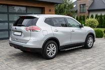 Nissan X-trail T32/Rogue 2014–2021 Sānu sliekšņi Bosphorus Grey (2 gab., alumīnijs) foto 1