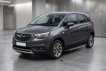 Opel Crossland X 2017–2024 Sānu sliekšņi Bosphorus Grey (2 gab., alumīnijs) foto 1