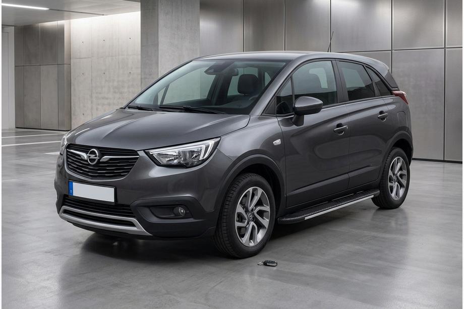 Opel Crossland X 2017–2024 Sānu sliekšņi Bosphorus Grey (2 gab., alumīnijs) Image