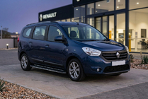 Renault Lodgy 2013–2022 Sānu sliekšņi Bosphorus Grey (2 gab., alumīnijs) foto 1