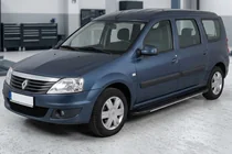 Renault Logan MCV 2005–2013 Sānu sliekšņi Bosphorus Grey (2 gab., alumīnijs) foto 1