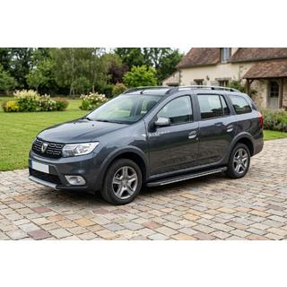 Sānu sliekšņi Bosphorus Grey (2 gab., alumīnijs) Renault Logan MCV 2013–2022 foto 1