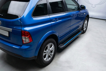 SsangYong Action 2005–2018 Sānu sliekšņi Maya Blue (2 gab., alumīnijs) foto 1